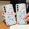 Чехол со звездочками и бантами для Samsung Galaxy A57 A37 A17 A56 A36 A26 A16 A55 A35 A15 A54 A34 A14 5G Силиконовый чехол с текстурой кожи