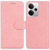 For Realme 14 5G Case Solid Color Leather Wallet Phone Cover