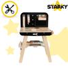 Wooden workshop for children set of tools accessories gift child