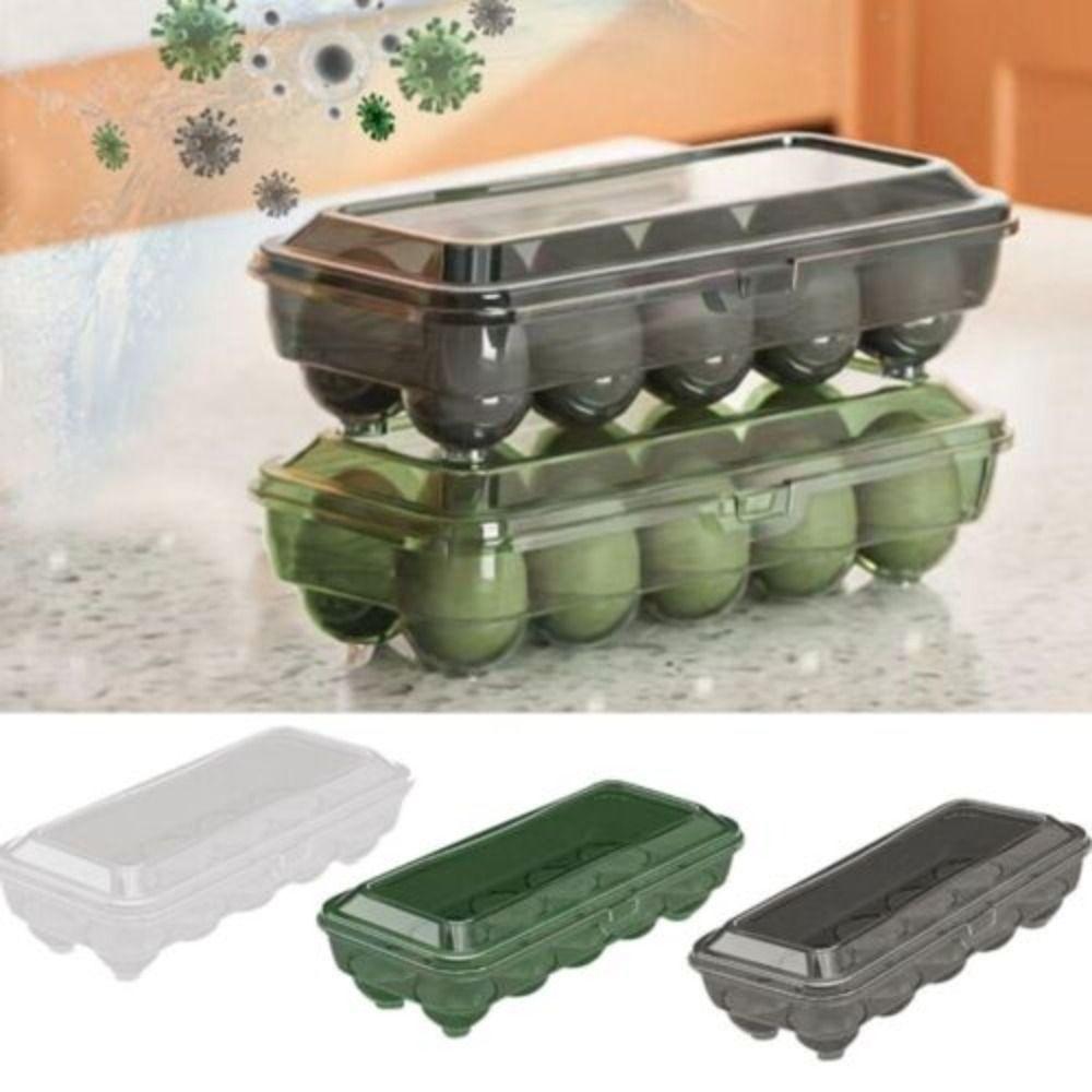 10/15 Grids Egg Box Anti-fall Egg Storage Box Portable Eggs Case