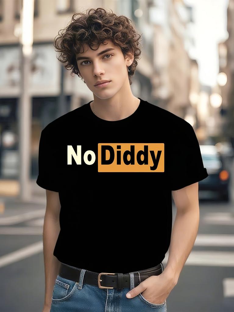 P Diddy Puff Daddy Шон Комбс NO DIDDY Графическая футболка - Забавная футболка для фанатов поп-арта
