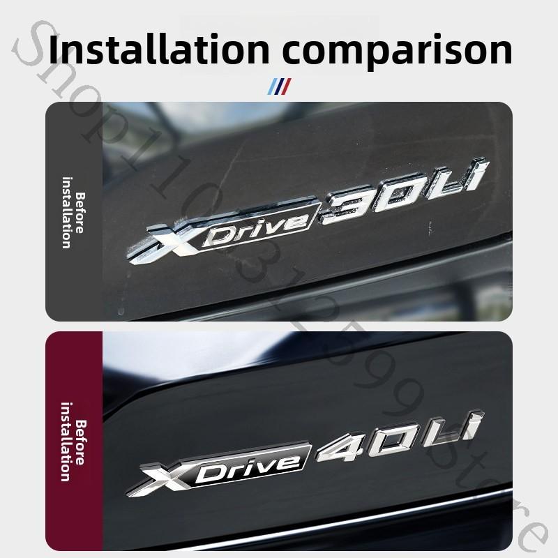 For BMW X5L F15 G05 Modified Emblem, Xdrive40Li Rear Badge Sticker, xDrive Logo & High-Performance Decorative Trim