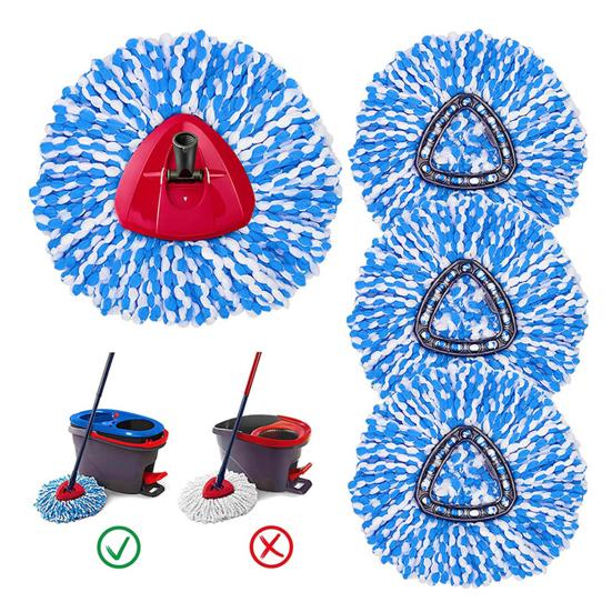 Сменная насадка для швабры vileda/O-Cedar EasyWring RinseClean, сменная насадка для швабры из микрофибры, диаметр 11 см, насадка для машинной стирки