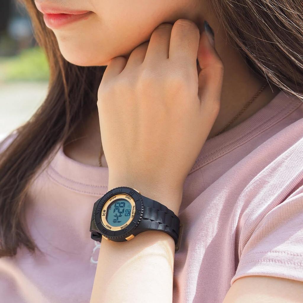 Авторизованный дистрибьютор Ice watch digital женские 021607 ice digit черное золото маленькие [Ice watch]