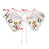 Clothing Accessories Women's Lace Collar Flower Sweet Tied Cloak Fake False Collars Lace Up Shawl
