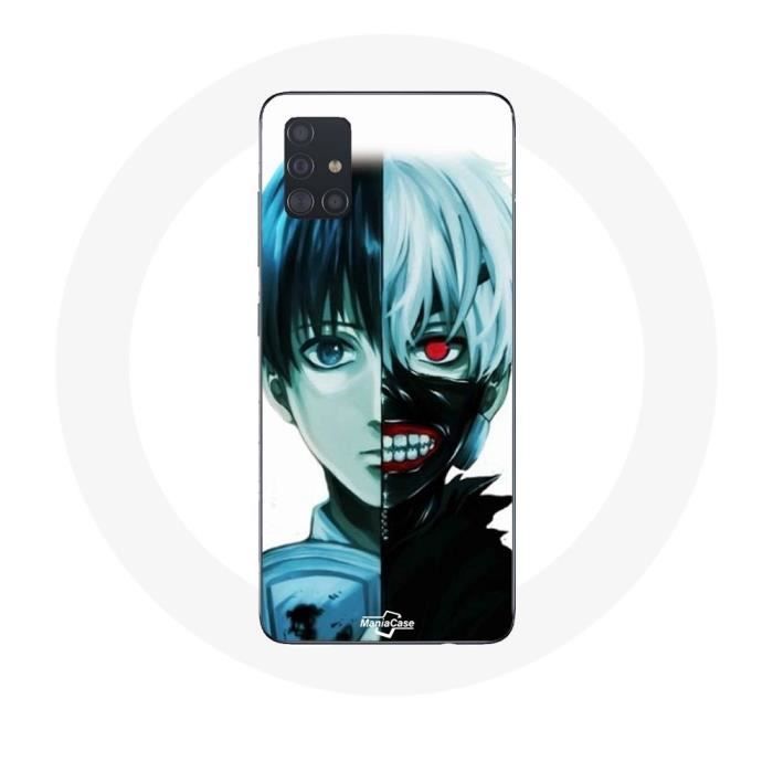 Coque pour Samsung Galaxy A71 Tokyo Ghoul Visage Moitié