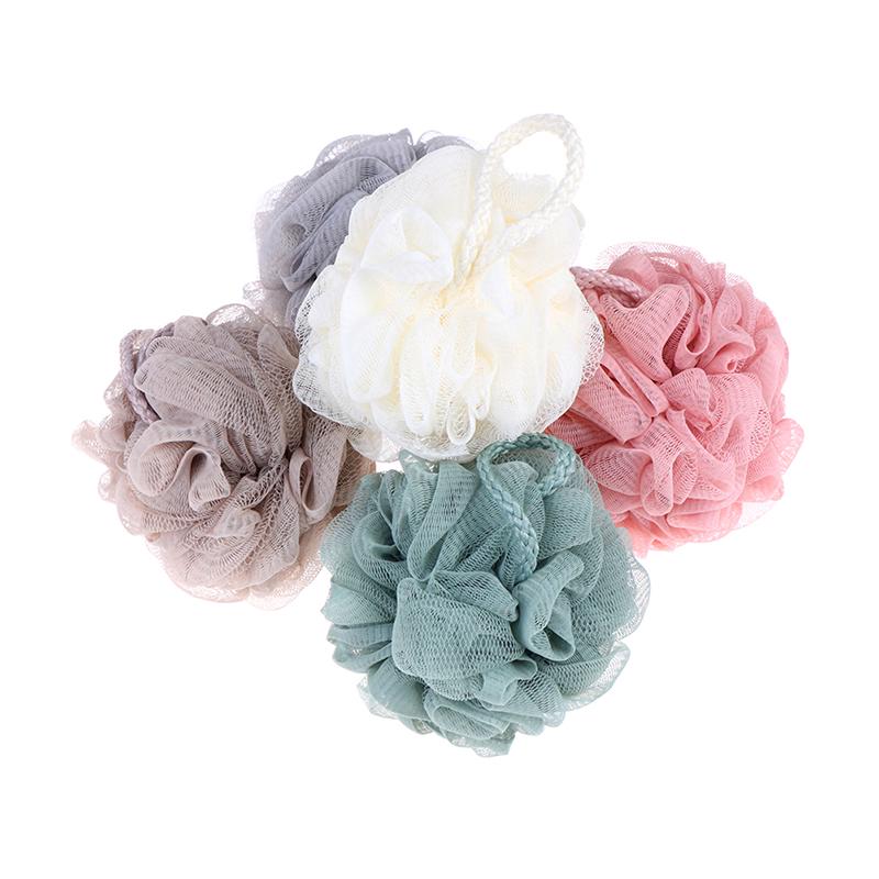 1 шт. шарик для ванны из люфы, сетка, губка, молочный душ, принадлежности для ванной, мягкий цветок