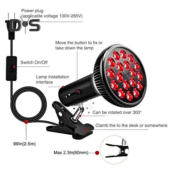 54 Вт УФ-лампа для загара лица и тела, вращающаяся на 180 градусов, лампа для защиты глаз, равномерный загар, регулируемая лампа для физиотерапии, подарок для любителей красоты