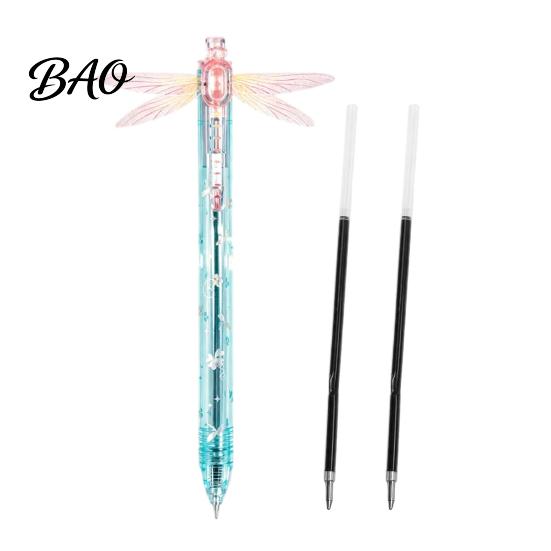 Handwriting Tools for Office Gleaming Wings Dragonfly Gel Pen, Translucent Plastic Stationery with Interactive School Supplies Students Flapping