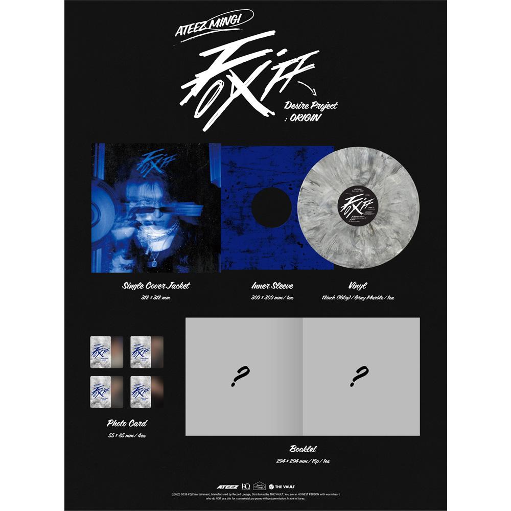 [Предзаказ] MINGI ATEEZ ORIGIN Kpop Альбом Фотокарточка Официальная Ограниченная LP Версия