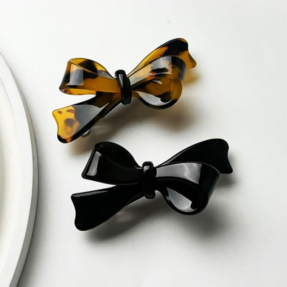 3D Butterfly Knot Hair Clip Acetic Acid Duckbill Clip Cute Bangs Hairpins  For Women Girls