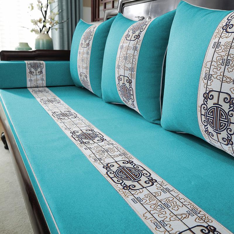 Подушка для дивана из палисандра, новая подушка в китайском стиле, мебель из цельного дерева, нескользящая утолщенная губчатая подушка высокой плотности, подушка для сиденья