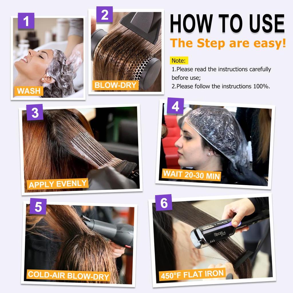 PURC 1000ml Keratin Hair Treatment Straightening Smoothing For Curly Frizzy Hair Repair Damaged Hair Care Products