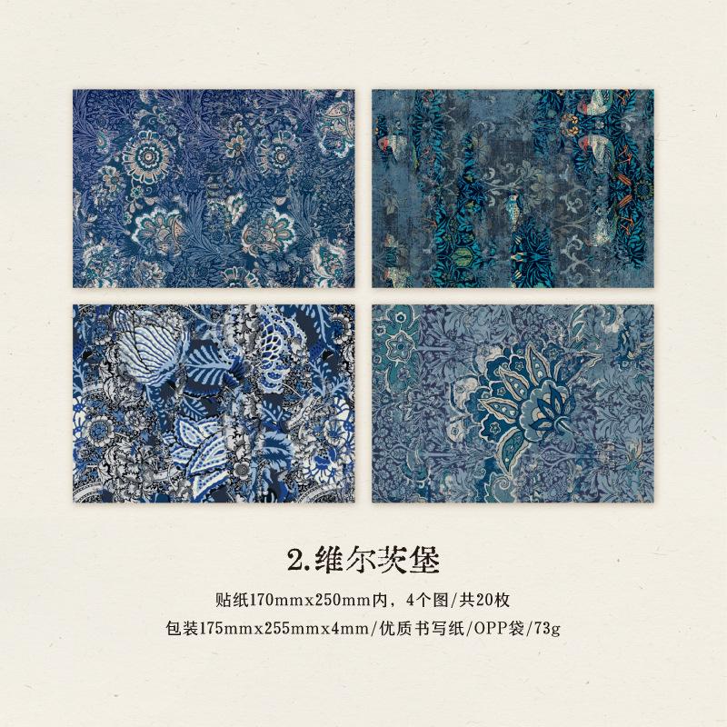 Large Baroque Theme Papers 20pcs, Vintage Journal Backgrounds, Ornate DIY  Scrapbooking Supplies