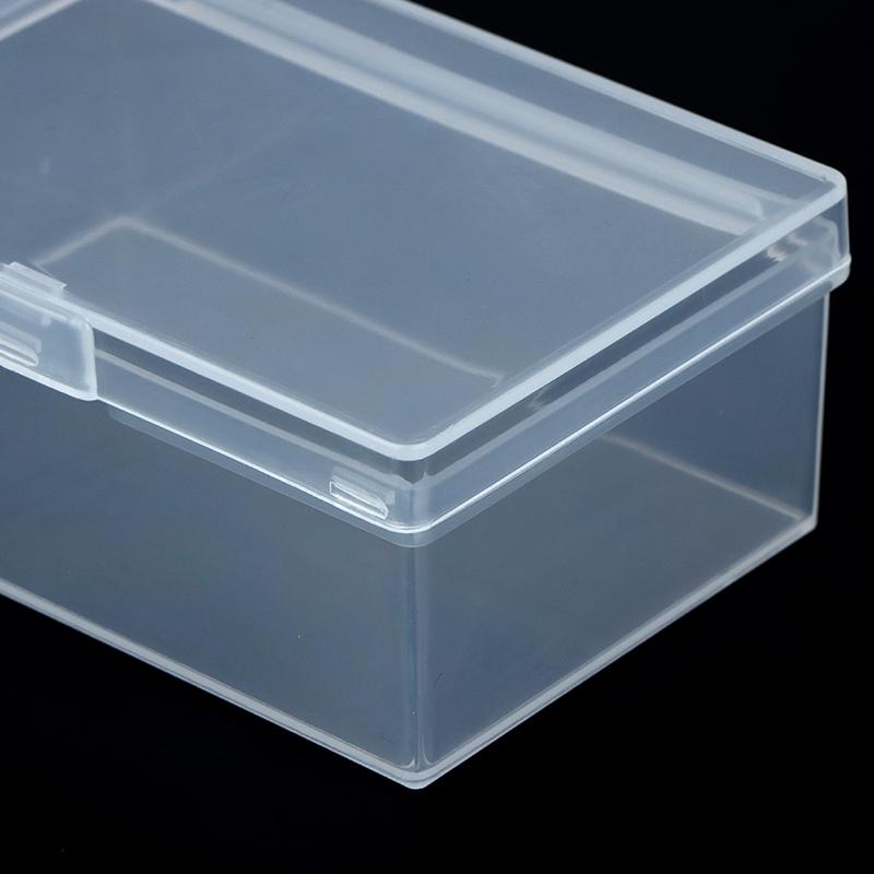 Пластиковая коробка Прямоугольная пластиковая прозрачная с коллекцией ящиков для хранения крышки