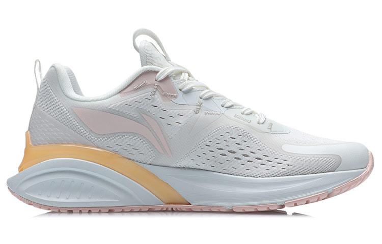 Women's Sneakers Li-Ning Li Ning Lightweight Low top Running Shoes Women's White Orange