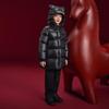 Gaofan Черное Золото 5.0 Парчовая Новогодняя Куртка-Пуховик со Львом