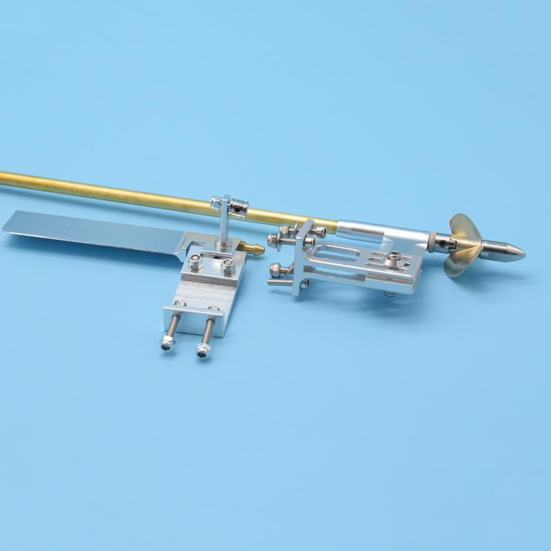 4mm Drive Shaft + 95mm Water Pickup Steering Rudder + 35mm propeller Kit for RC Boat MONO Speed O VEE Hydroplane DIY Parts