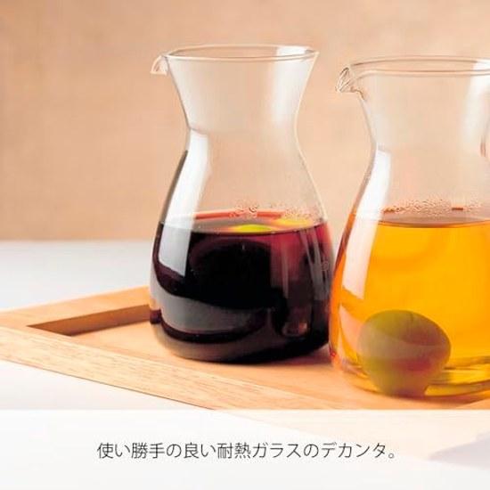 HARIO Tokkuri Decanter 400ml Milk Pitcher Sake Wine Microwave Safe Heat-Resistant Glass GT-2T