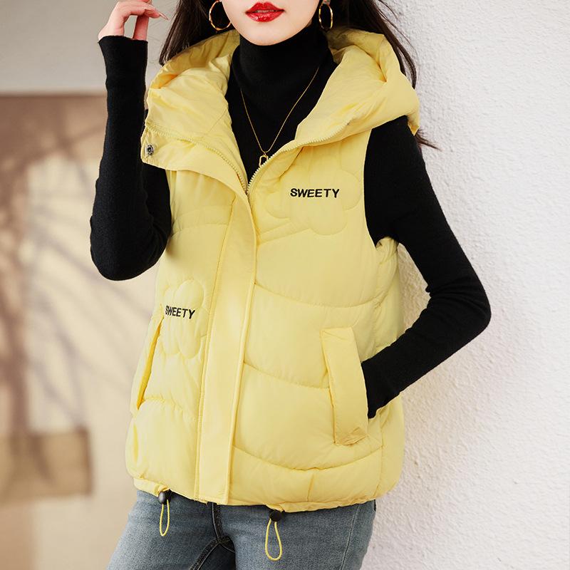 Весна и осень 2023, новое хлопковое пальто, жилет, женское теплое свободное модное и модное пальто