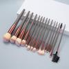Cangzhou 15-Piece Makeup Brush Set: Loose Powder, Blush, Eye, Nose, Shadow, Soft Bristle Foundation Brushes
