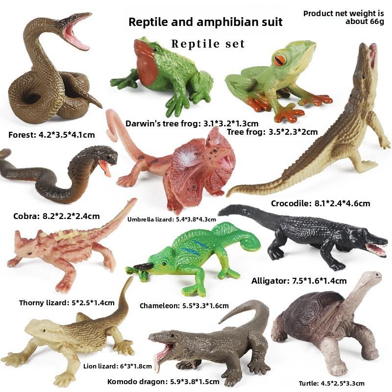 Miniature Wild Animal Figurines Collection With Static Plastic Figures For Home Display And Gift