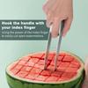 Stainless Steel Watermelon Cube Cutter Watermelon Slicer Safe Watermelon Fruit Cutter Knives Melon Cutter for Kitchen Gadget 4