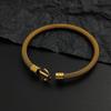 Creative Wire Mesh Anchor Gold-plated Stainless Steel Women's Bracelet, Waterproof and Rust-free, Couple Bracelet