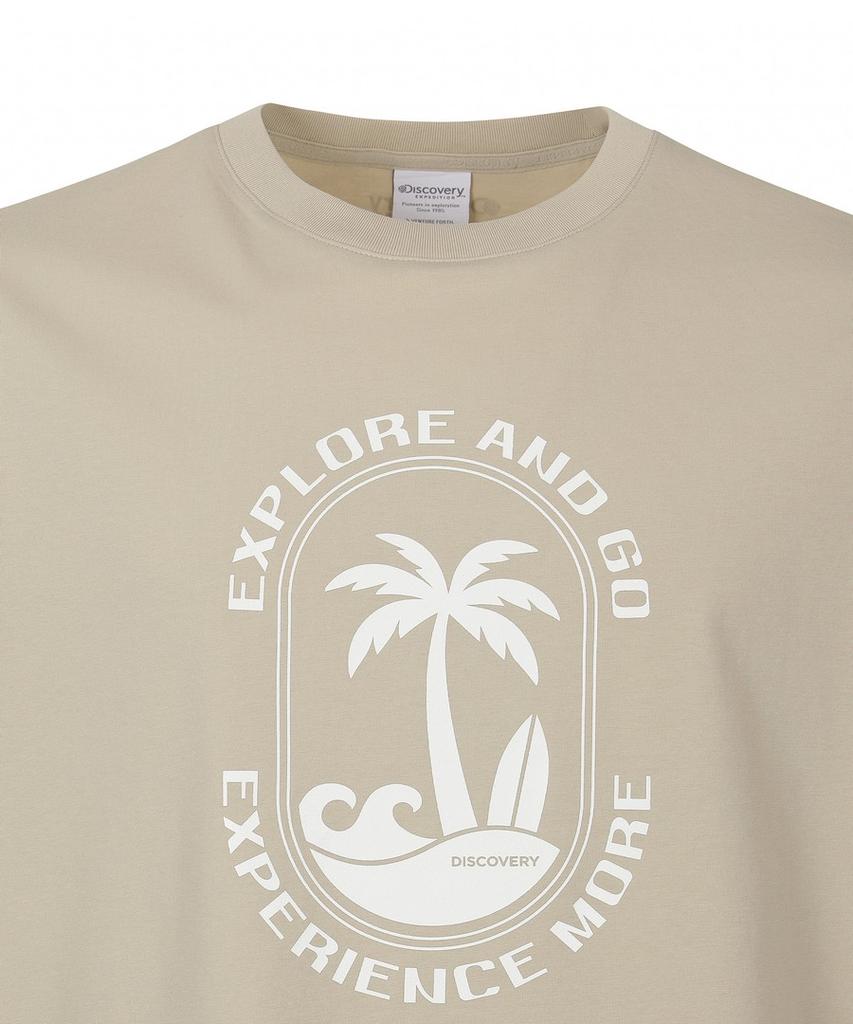 DISCOVERY EXPEDITION Uni Freshvent Футболка с коротким рукавом и принтом 'Island Graphic' (Бежевый2)