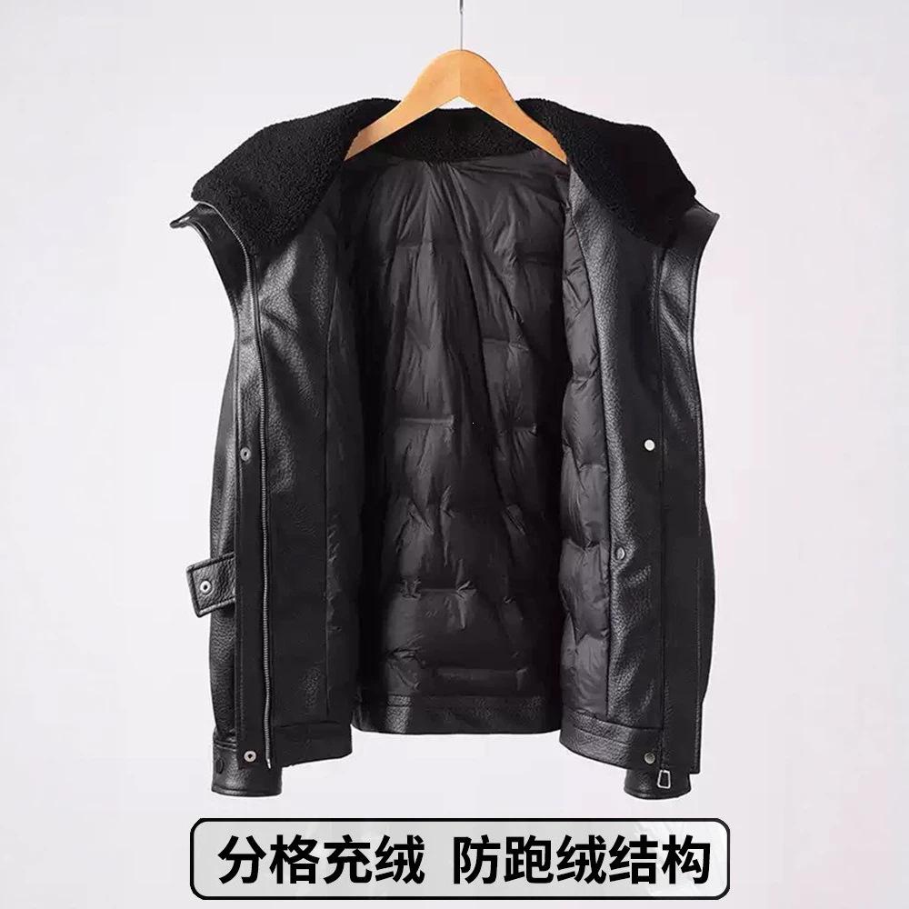 Autumn new fashion lapel design versatile lantern sleeves imitation leather jacket women