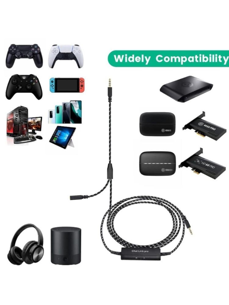 Модернизация шумоподавляющего кабеля, сменный кабель для HD60 HD60S HD60S+ HD60 O 4K60, прозрачная передача для игры