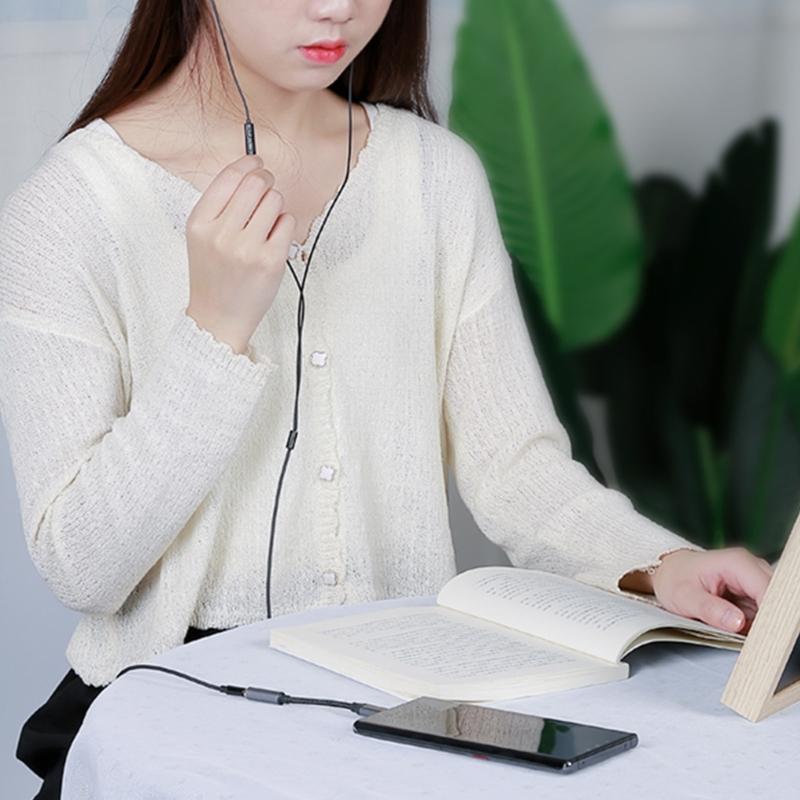 Адаптер с Type C на 3,5 мм разъемы для наушников Кабель-адаптер для наушников и аудио 11 см USB C Аудио-донгл Кабель Универсальный