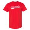 Philadelphia City Бейсболный Шрифт - Т-shirt для мужчин 'Home Run' - Красный