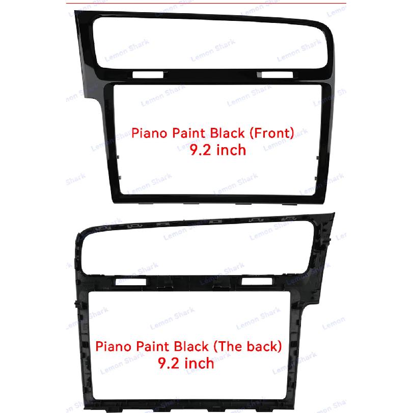 MIB Radio Frame for VW Golf 7 7.5 MK7 MK7.5 LHD 8 INCH 9.2 INCH Panel Piano Black Decorative Inner Trim Screen Bezel