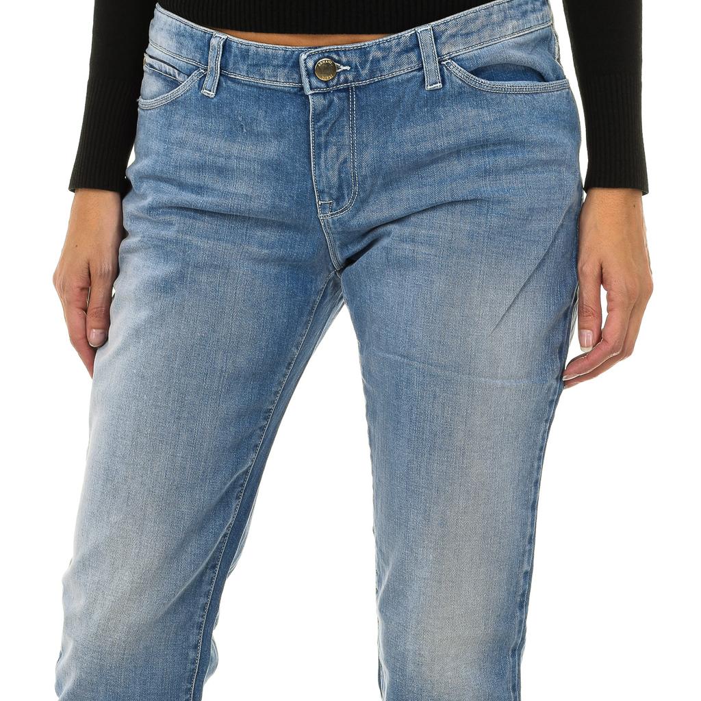 Длинные джинсы с эффектом потертости 3Y5J06-5D1EZ для женщин