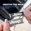 Car Trunk Body Sticker Aluminum Alloy Emblem Auto Stickers For Jeep Grand Cherokee Patriot Renegade Compass Wrangler AJU1