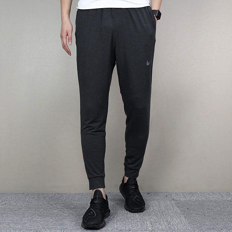 Nike Мужские черные вязаные спортивные штаны Dri Fit 889394-010