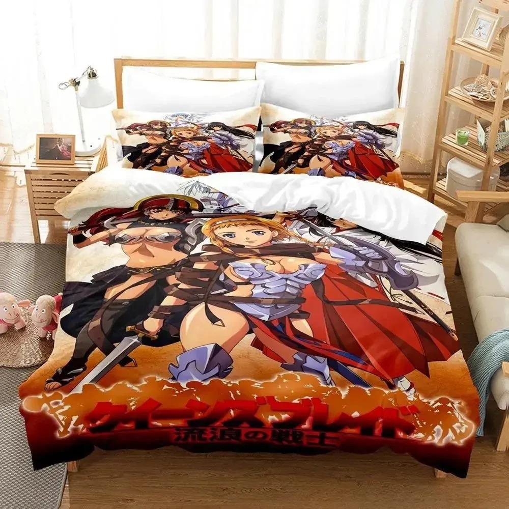 Queen Blade Bedding Set Single Twin Full Queen King Size Bed Set Adult Kid Bedroom Duvet Cover Sets 3D Print Anime Bed Sheet Set