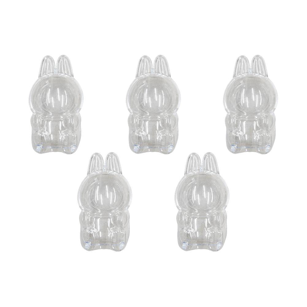 Для Labubu V1 V2 Прозрачный защитный чехол Игрушка-монстр Эльф Кукла Коробка для хранения Пылезащитный Подвесной Мешок для плюшевой куклы Дисплей-чехол