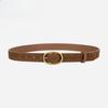 New Retro Women's Belt Fashionable and Trendy Korean Style Matte with Jeans Decorative Leather Belt for Women