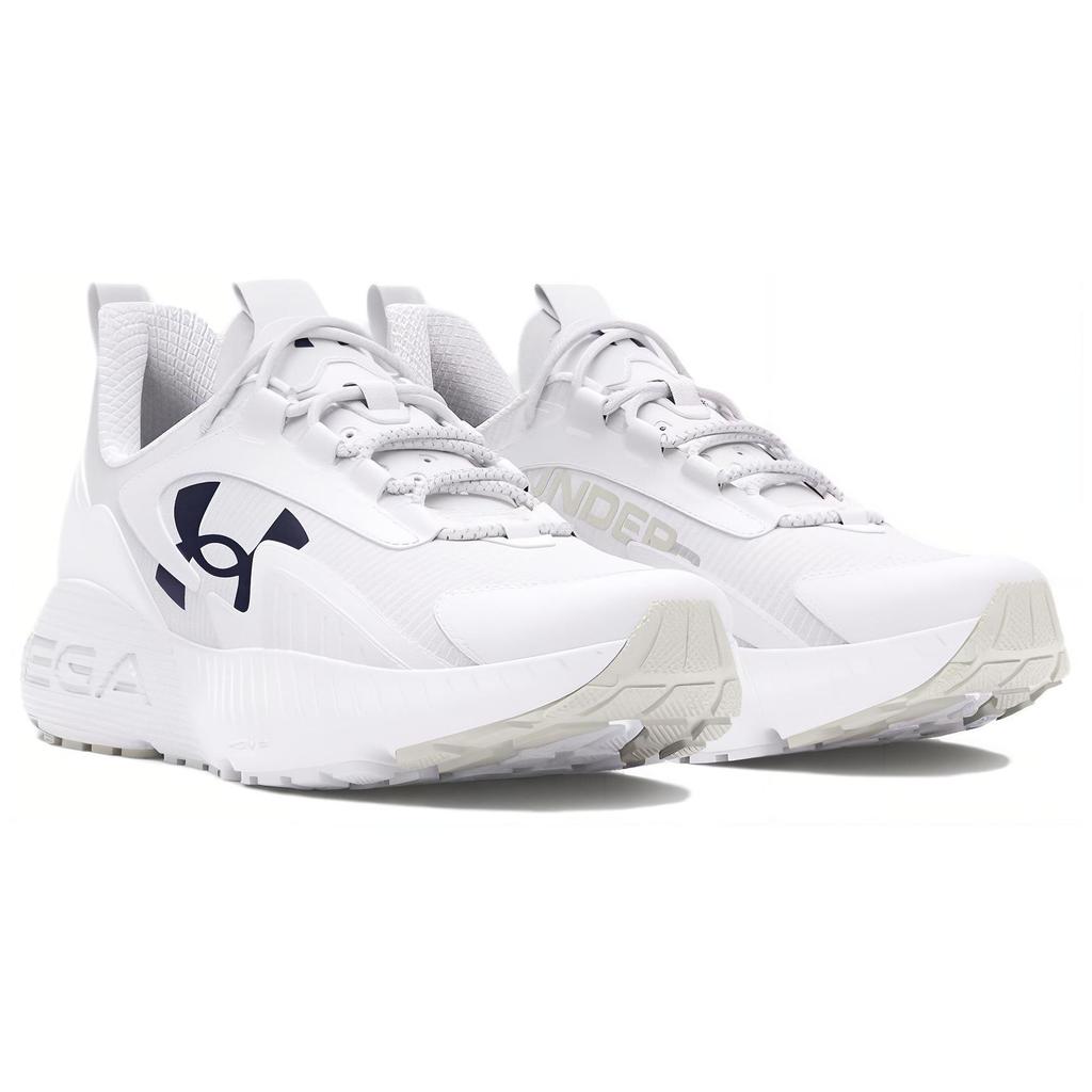 Under Armour HOVR Mega 2 MVMNT White Midnight Navy Unisex Sneakers 3026629-107