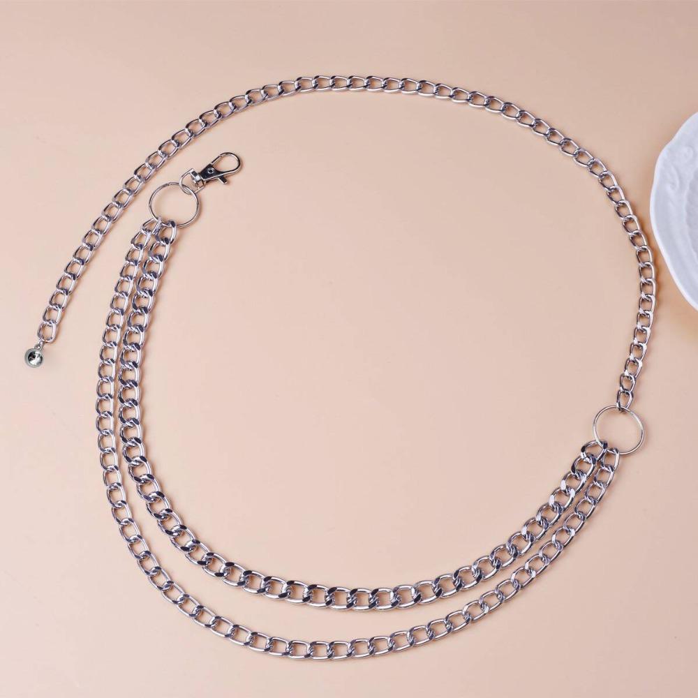 Adjustable Body Link Belts Multilayer Decorative Belt Waistband Waist Chain Belt  for Jeans Dress