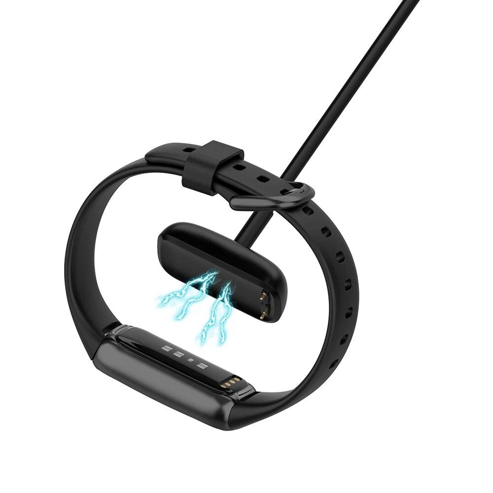 Зарядное устройство длиной 3,3 фута для Fitbit Charge 5/ Charge 6/Luxe Зарядный кабель Сменный USB-кабель для Fitbit Charge 6 Band Сильный магнит