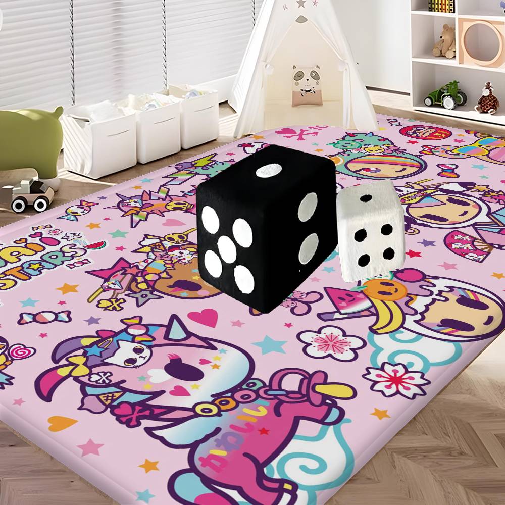 Мультяшный T-Tokidoki Кухонный коврик Детская Комната Спальня Декор Балкон Противоскользящий Коврик для двери Гостиная Alfombra