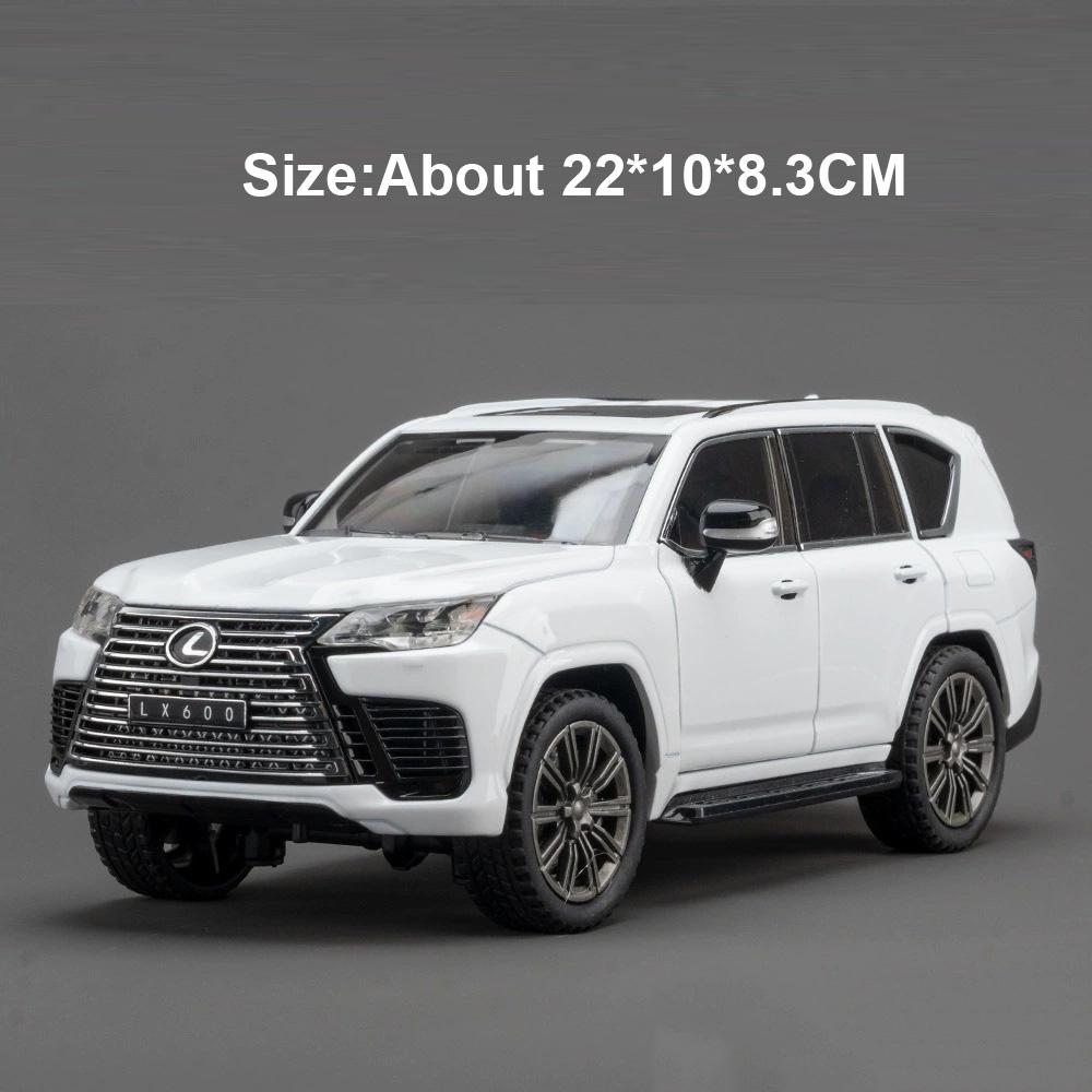 1:24 Scale Land Rover Defender LX600 Sports Car Model Toy Sound Light Pull Back Metal Models Toys Christmas Gifts for Child