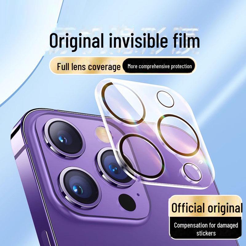Apple 15 Lens Film iPhone 13/14 Pro Max Camera Screen Protector for Full Coverage