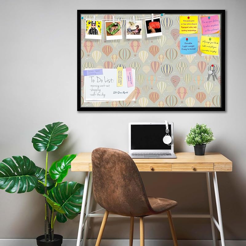 Artzfolio Воздушные шары | Доска объявлений | Комбо из мягкой доски Vision с кнопками-гвоздиками и стикерами |