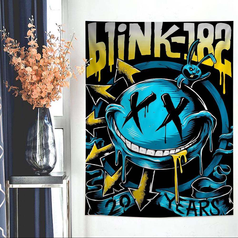 BBlink 182 Рок-группа Красочный Гобелен Настенное Панно Богемные Настенные Гобелены Мандала Настенное Искусство Декор