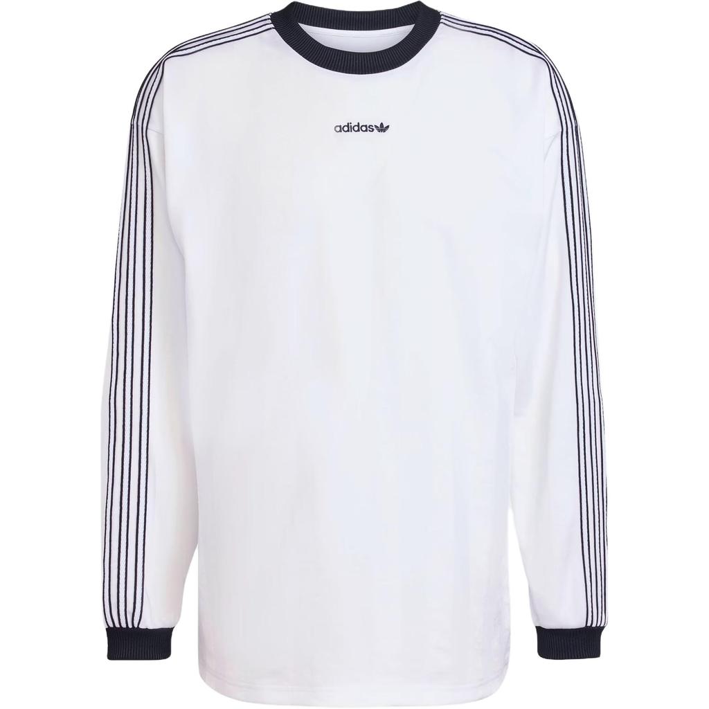 adidas Оригинальная футболка с длинным рукавом Ss25, повседневная футболка свободного кроя, мужские топы JX3100