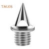 120 Pcs 1/4 Inch Track Spikes Stainless Steel Pyramid Sports Shoes Replacement Spikes with Spike Wrench for Track Cross Country Running Sprinting